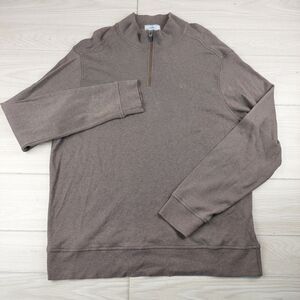 Southern Tide 1/4 Zip Pullover Sweater Mens XL Brown The Skipjack Pullover‎ Knit